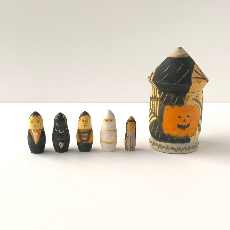 木の家　ホーンテッドマンション - 擺飾/家飾品 - 木頭 黑色