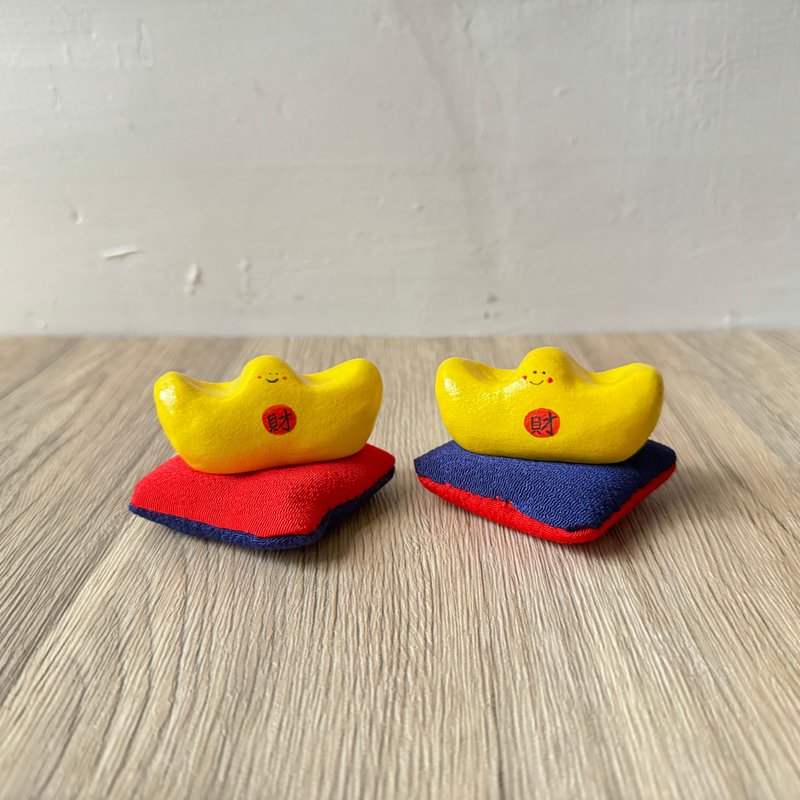 【生活小物】金元寶 陶瓷元寶 招財小元寶 - 擺飾/家飾品 - 陶 黃色