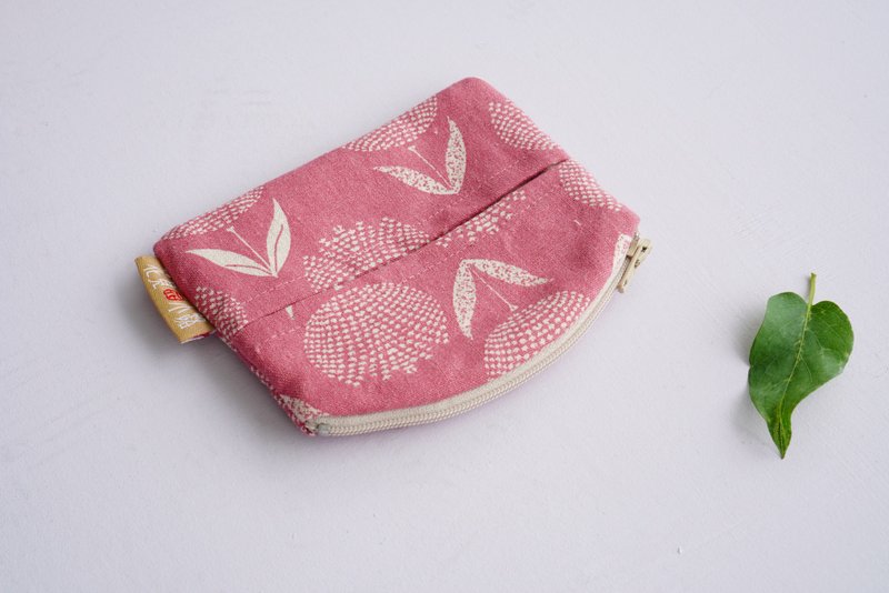 Coin Purse Wallet Handmade Japanese Fabrics Gift Limited Released Woman Zipper - Coin Purses - Cotton & Hemp Pink