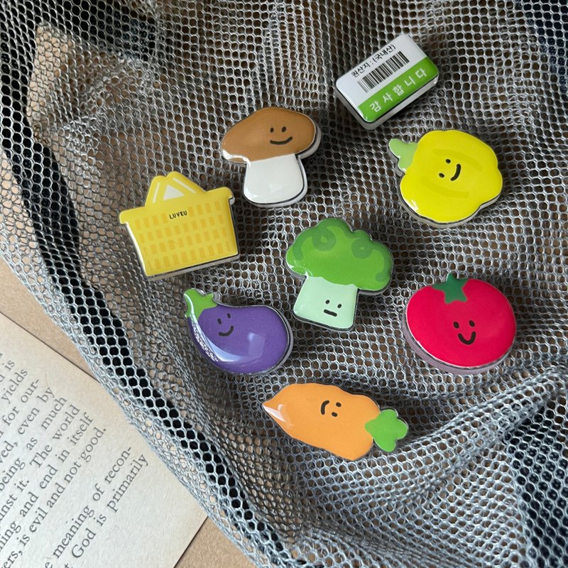 fresh vegetables clogs holeshoes buckle 8 piece - 其他 - 其他材質 多色