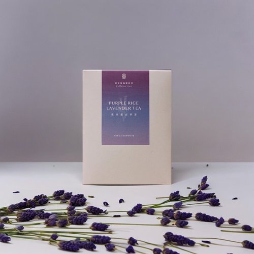 古禾拾茶 KAKU TEAHOUSE | 喝到好茶的日子 就是好日子 【 尋夢 紫米薰衣草茶包 】無咖啡因溫潤花草茶包(8包) 真空鎖味