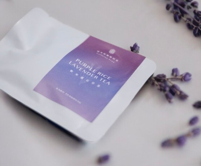 古禾拾茶茶葉専門店 │紫米とラベンダーティー 三角ティーバッグ