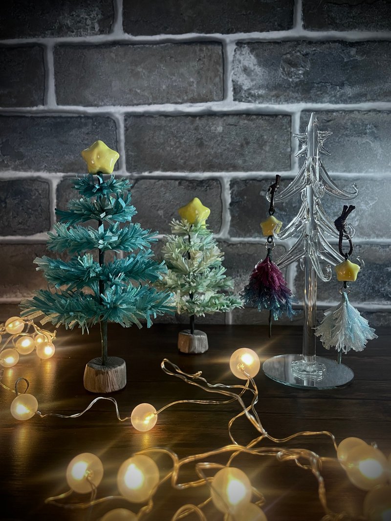 [Online Courses] Christmas Tree Making Online Courses | Hanging Decorations | Decorations | Fabric Flower Dyeing Crafts - Knitting, Embroidery, Felted Wool & Sewing - Cotton & Hemp Green