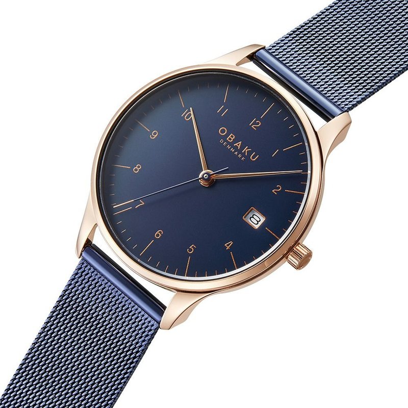 Obaku 藍-V298LDVLML-33.8mm - 女錶 - 不鏽鋼 多色