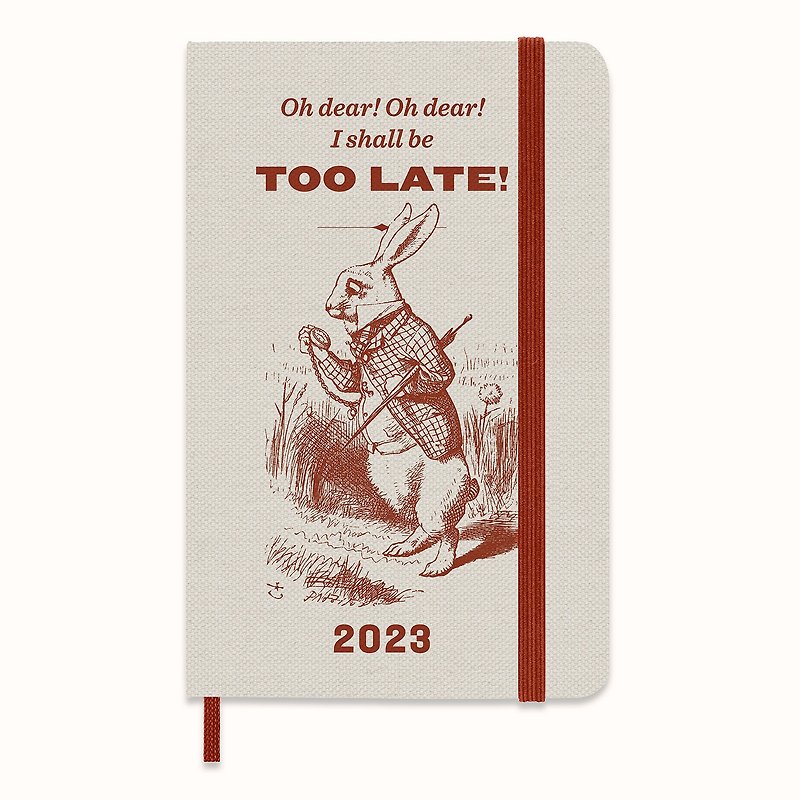 MOLESKINE 2023 Alice Limited Weekly 12M Pocket White Rabbit - Notebooks & Journals - Paper Multicolor