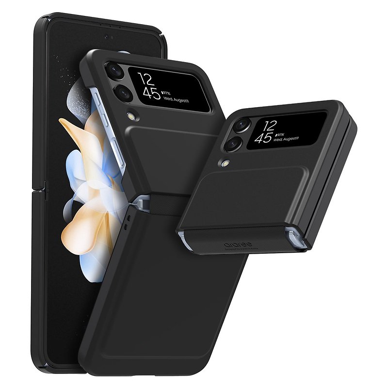 Samsung Galaxy Z FLIP4-AERO FLEX Case - Phone Cases - Plastic Black