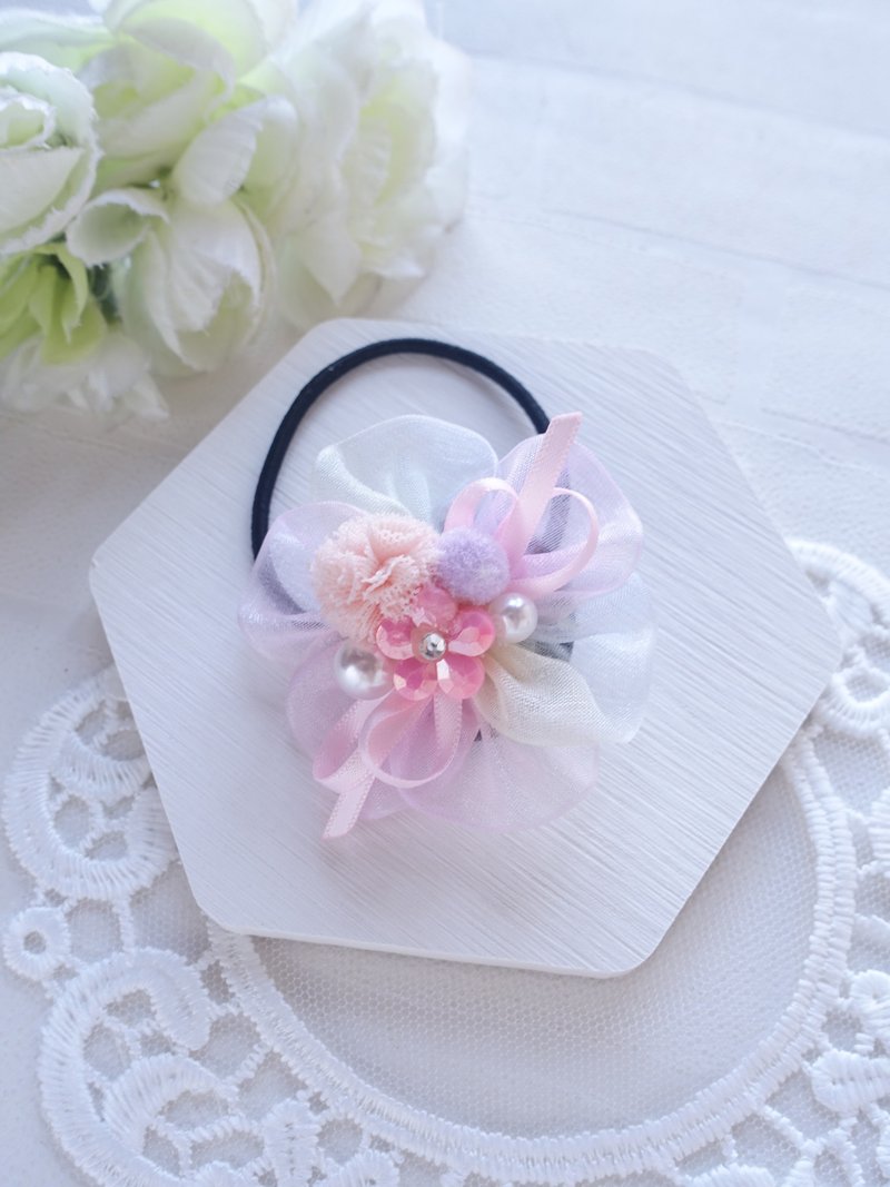 漸變幻彩花花髮飾 頭飾 髮夾  髮圈  。 送禮自用 - 髮夾/髮圈 - 其他材質 