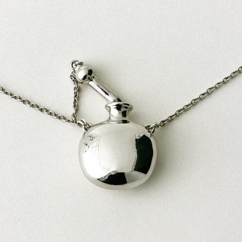 SERAPH 生命之水小酒神項鏈 - 項鍊 - 銅/黃銅 銀色