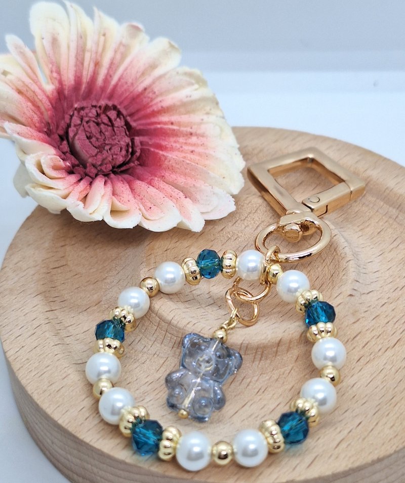 奧地利小熊包包扣 - 鑰匙圈/鑰匙包 - 半寶石 