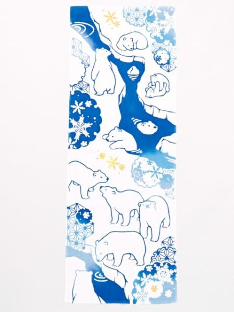 Polar Bear TENUGUI Towel - 毛巾/浴巾 - 其他材質 
