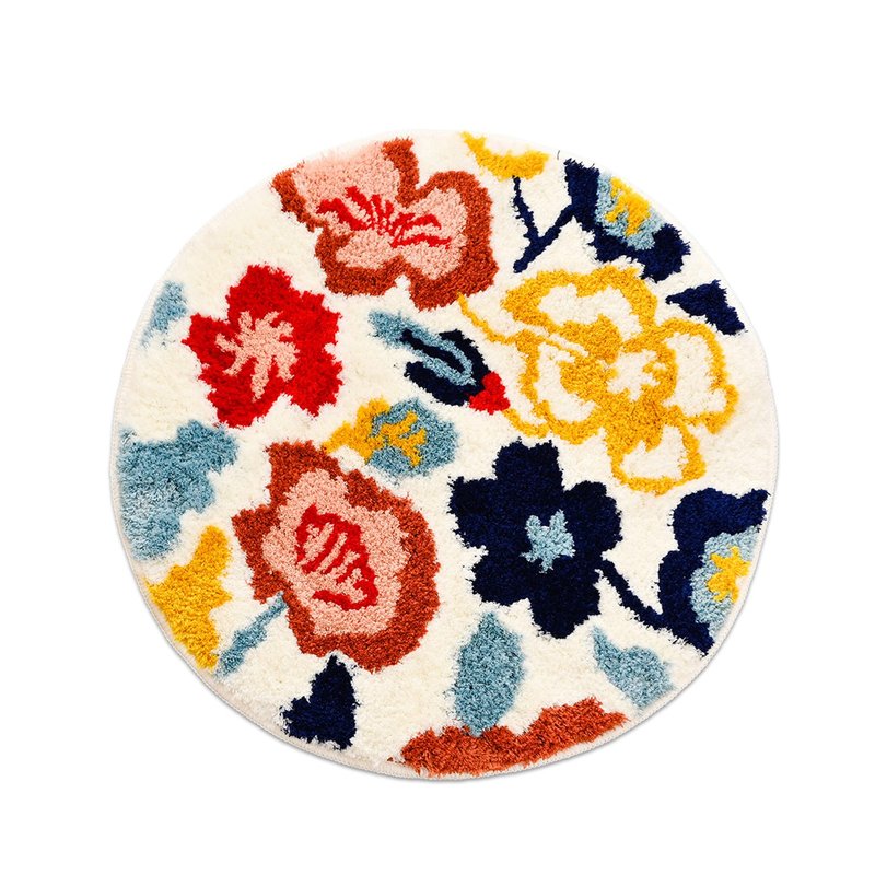 心願花朵浴室地墊植物居家裝飾禮物 - 地墊/地毯 - 聚酯纖維 多色