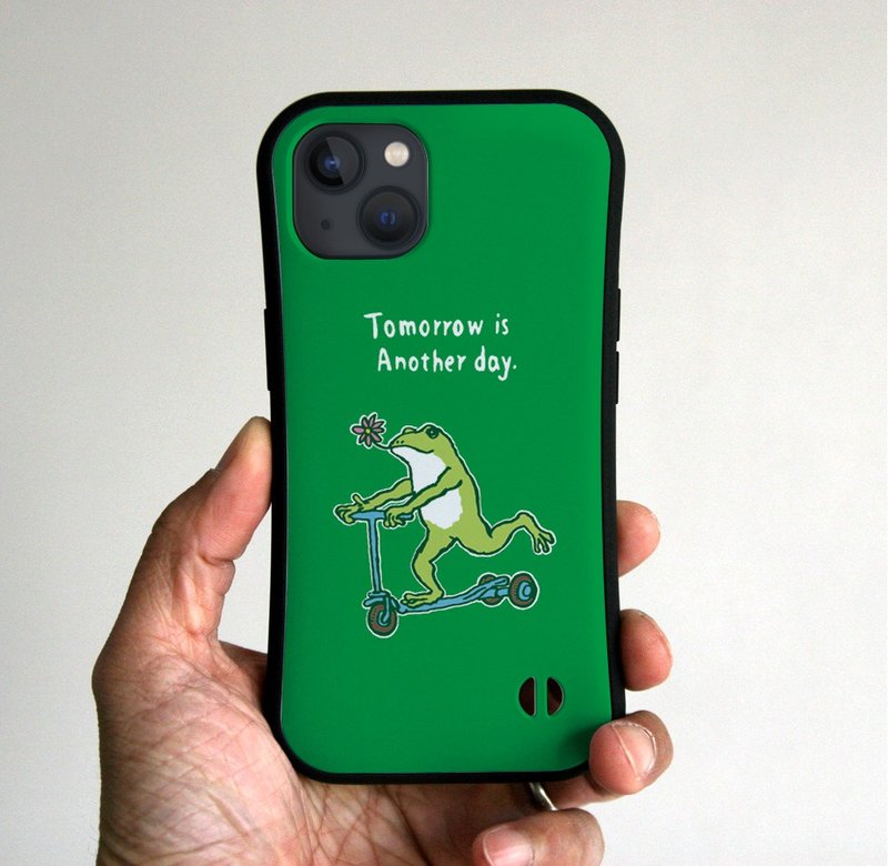 グリップiPhoneケース　青蛙go　リーフグリーン - 手機殼/手機套 - 塑膠 綠色