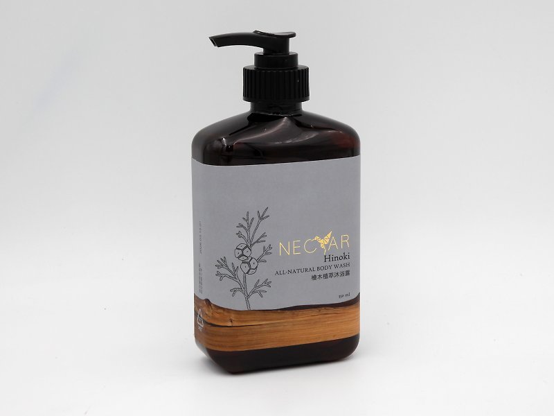 [Lohas Warehouse] Hinoki Plant Extract Shower Gel - ครีมอาบน้ำ - สารสกัดไม้ก๊อก สีนำ้ตาล