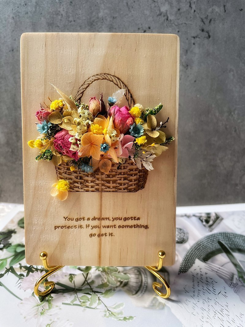 Wooden Flower Basket Graduation Gift Mother's Day Gift Girlfriend Gift Valentine's Day Gift Bridesmaid Gift - Items for Display - Wood 