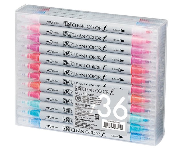 ZIG CLEAN COLOR DOT 12 color set - Shop kuretake-tw Other Writing Utensils  - Pinkoi