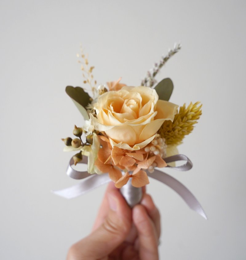 【Flower Plants】Official corsage/wedding corsage/groom corsage/best man corsage/reception corsage - Dried Flowers & Bouquets - Plants & Flowers 