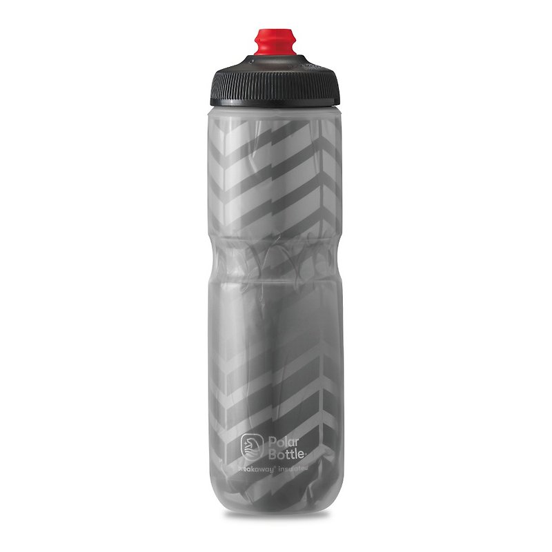 Polar Bottle 24oz Double-layer Cooling Jet Water Bottle BOLT Grey- Silver - อุปกรณ์เสริมกีฬา - พลาสติก สีเทา