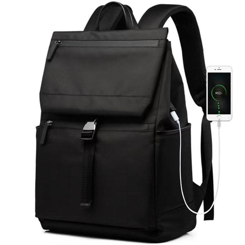 Laptop bag/computer backpack/travel backpack/water-repellent backpack large capacity backpack - Backpacks - Waterproof Material Black