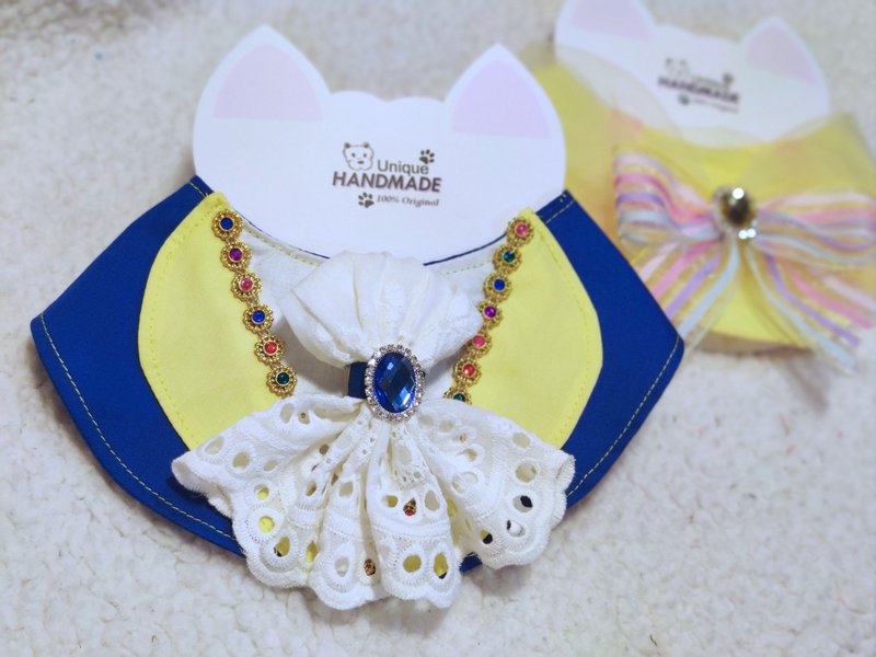 Beauty & The Beast Beauty & The Beast styling necklace neck collar collar - Clothing & Accessories - Cotton & Hemp Blue