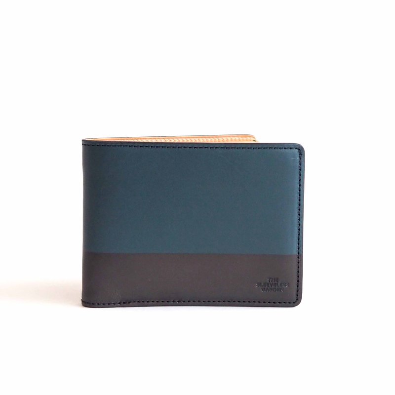 Racket M wallet /Pingpong - 錢包/皮夾/長短夾 - 真皮 藍色