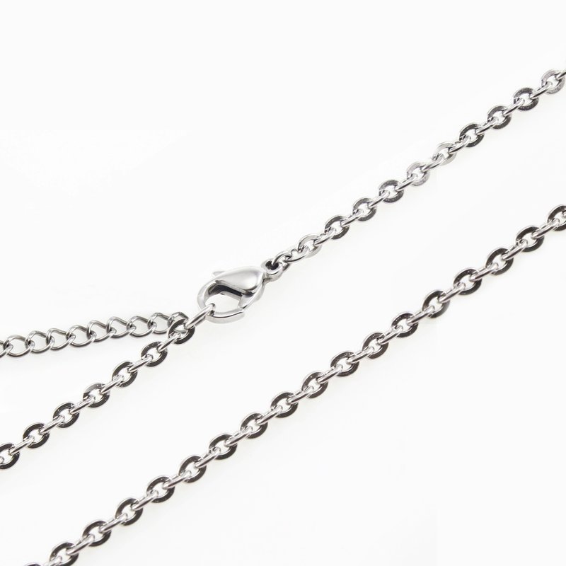 [Fashion Outfits] 316L Stainless Steel pure chain (excluding pendant) medical steel - Necklaces - Stainless Steel Silver