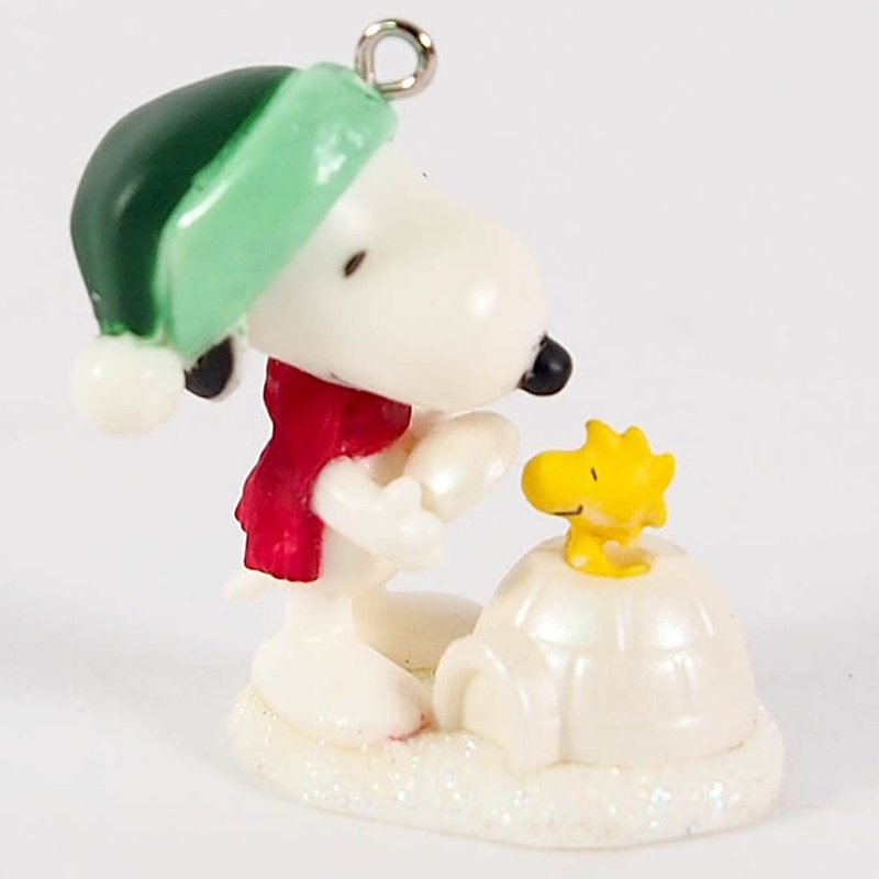 Snoopy-限量吊飾 蓋冰屋【Hallmark-Peanuts史奴比 吊飾】 - 公仔模型 - 其他材質 白色