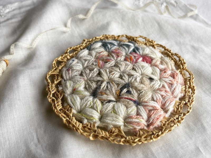 聖誕禮物 Knitting 生命之花墊 - 心之所至 - 杯墊 - 棉．麻 