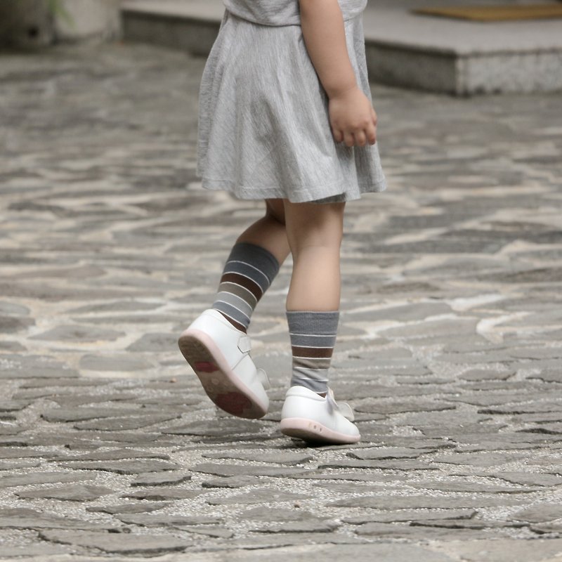 Kids Socks - Manchester - British Design for Children's Collection - ถุงเท้า - ผ้าฝ้าย/ผ้าลินิน สีกากี