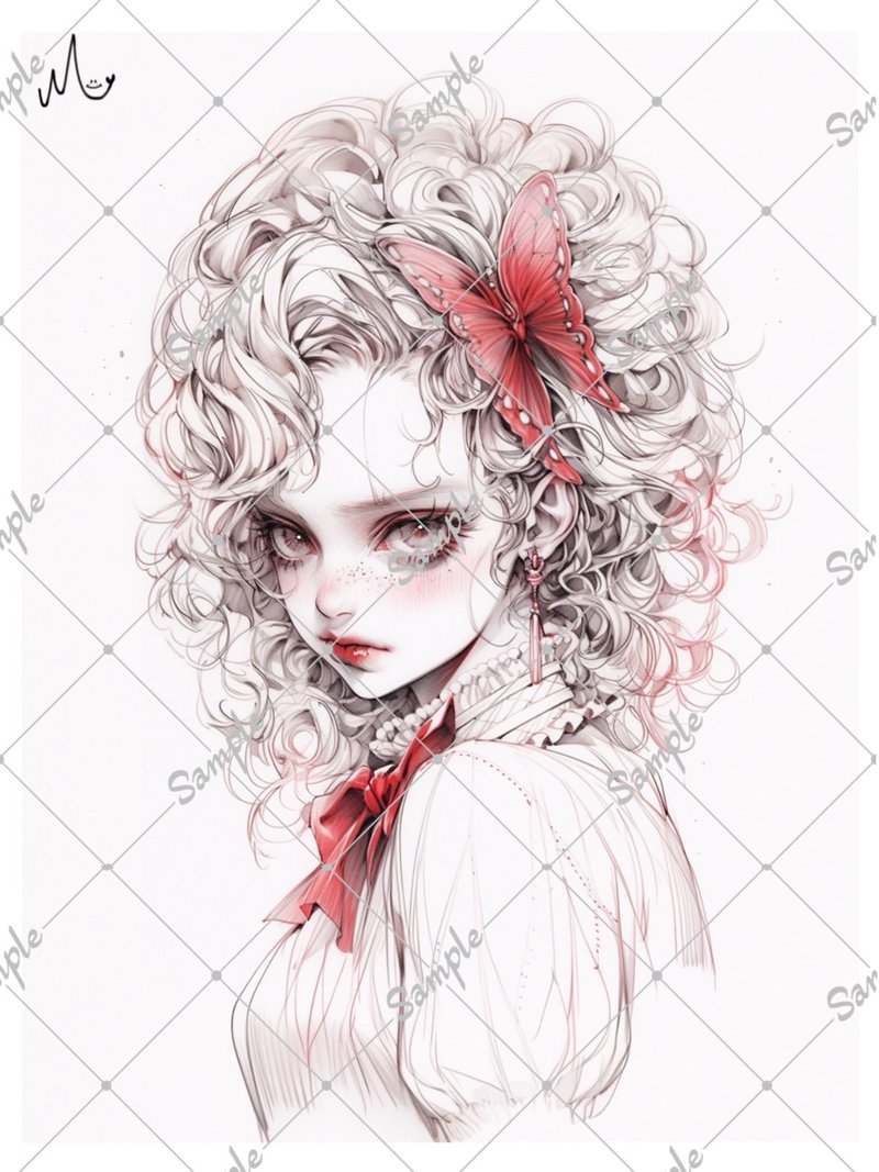 オリジナル人物ステッカー - 貼紙 - 紙 