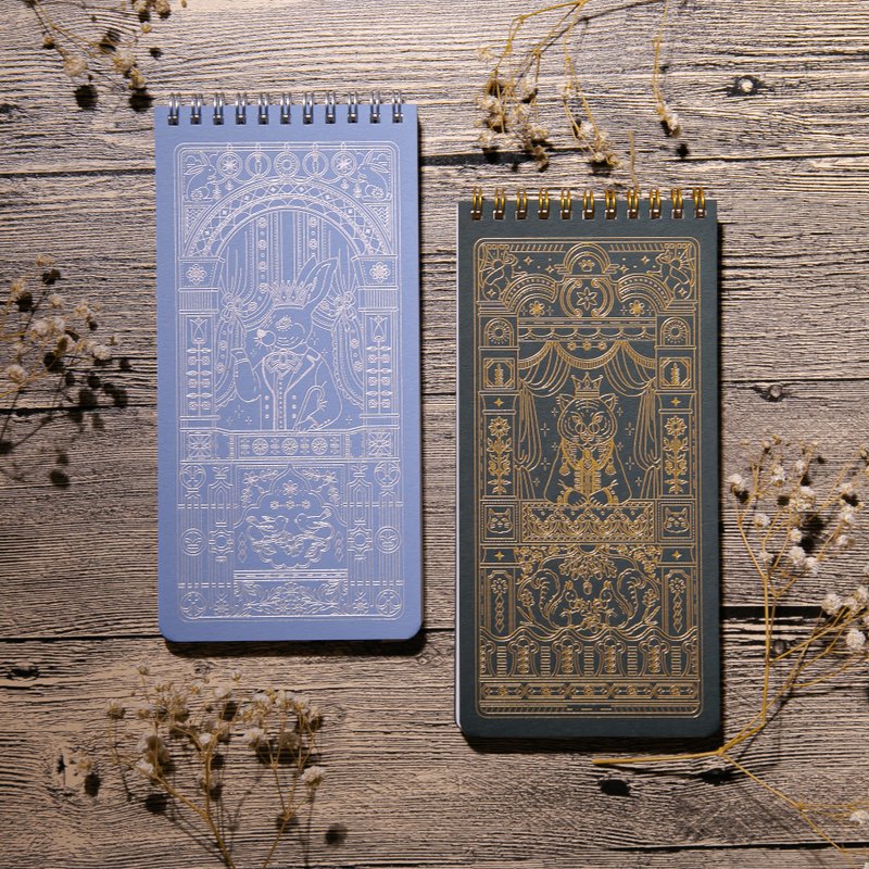 [Limited Edition Notebook] Gorgeous textured hot stamping 64 page notebook/2 colors - สมุดบันทึก/สมุดปฏิทิน - กระดาษ สีทอง