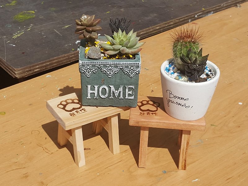 [Kang is willing to make a wood workshop]//customized//planting rack - ตกแต่งต้นไม้ - ไม้ สีนำ้ตาล