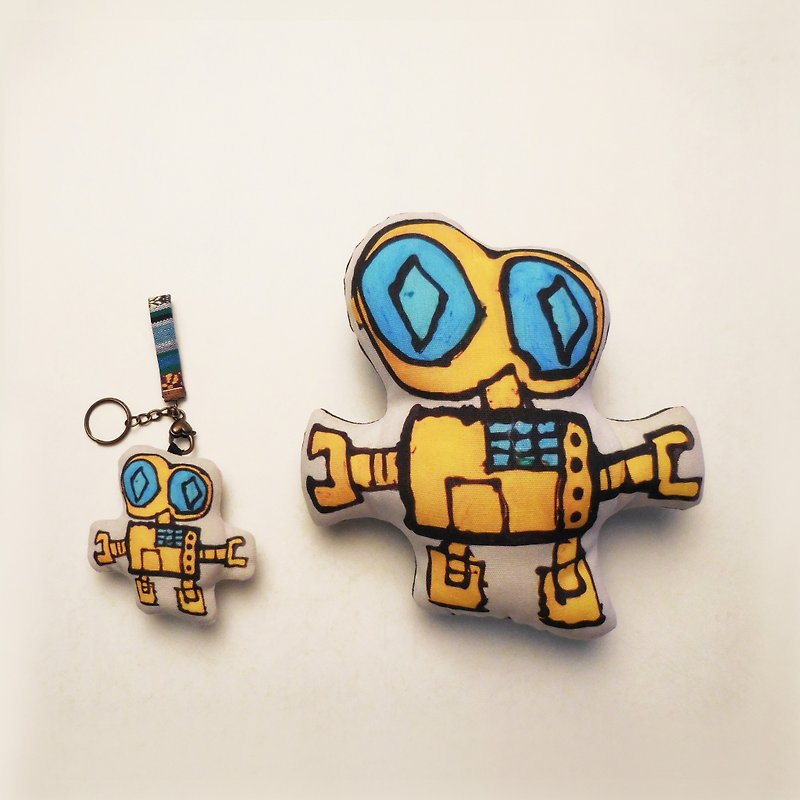 Combination goods - graffiti drawings [customized] hand doll + puppet key ring charm