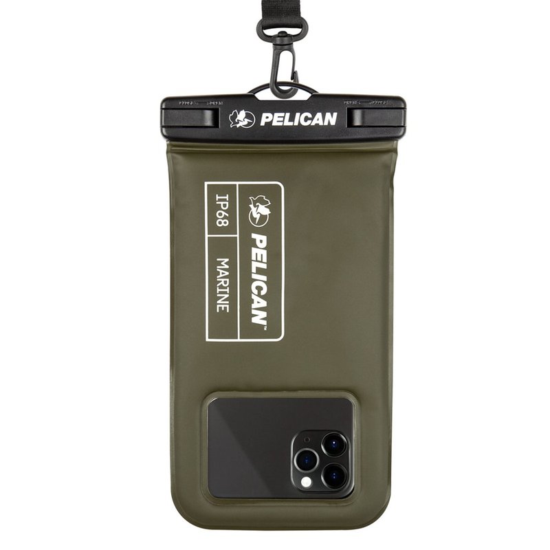 Pelican Marine Marine Corps Waterproof Floating Mobile Phone Bag-Army Green - Phone Accessories - Other Materials 