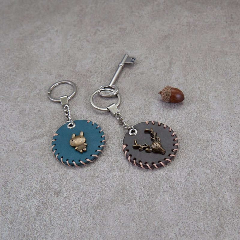 Leather Crafting | Parent-Child Experience | Keychain | Handmade Leather | Taichung Shen Ji Branch - เครื่องหนัง - หนังแท้ 