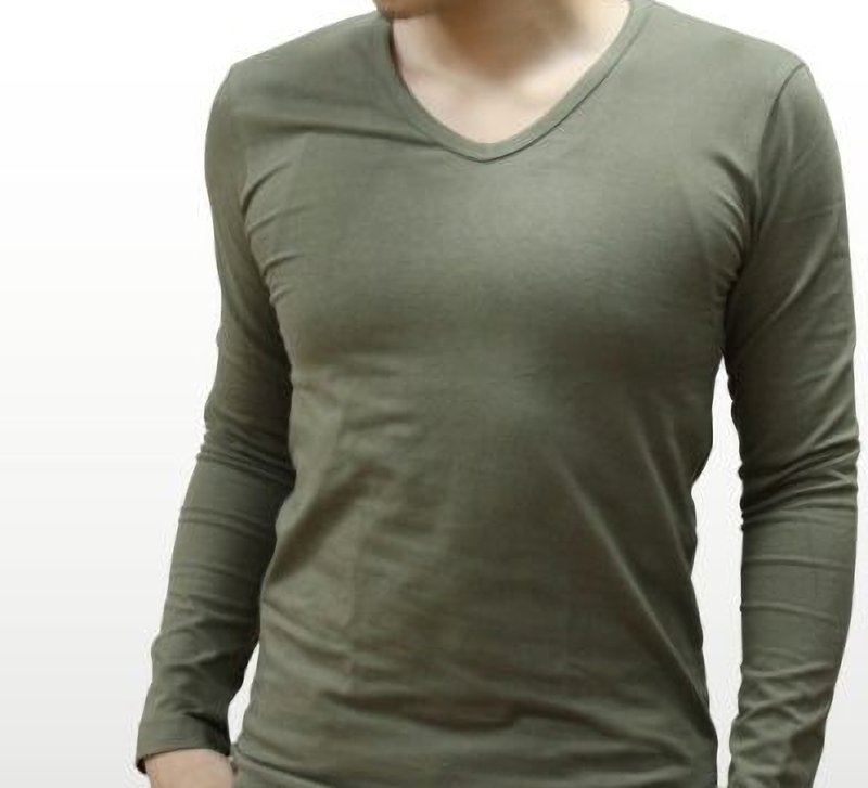 Starbugs Taiwan-made SlimFit Fashion V-neck Warm Jacket-Dark Green - Men's Underwear - Cotton & Hemp Green