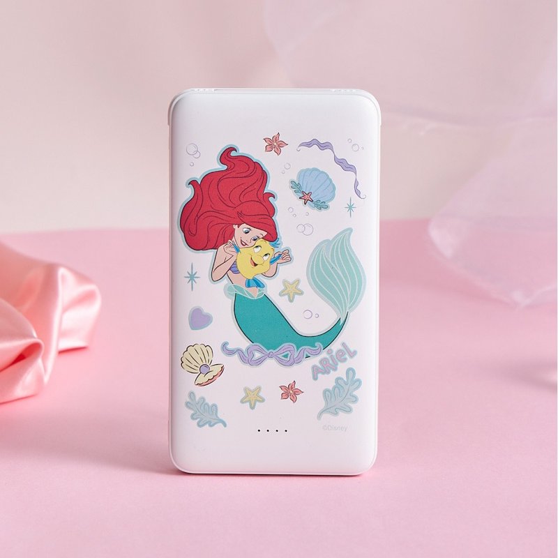Disney公主-小美人魚款雙線快充10000mAh行動電源 - 行動電源/充電線 - 塑膠 多色