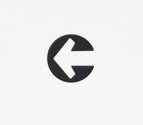 YCY：設計款信箱、金屬製品、設計傢俱、魔劍、妖刀，提供頂精緻的好選項 304不鏽鋼 7cm 圓形方向箭頭 箭頭標示 方向指示牌 指示箭頭