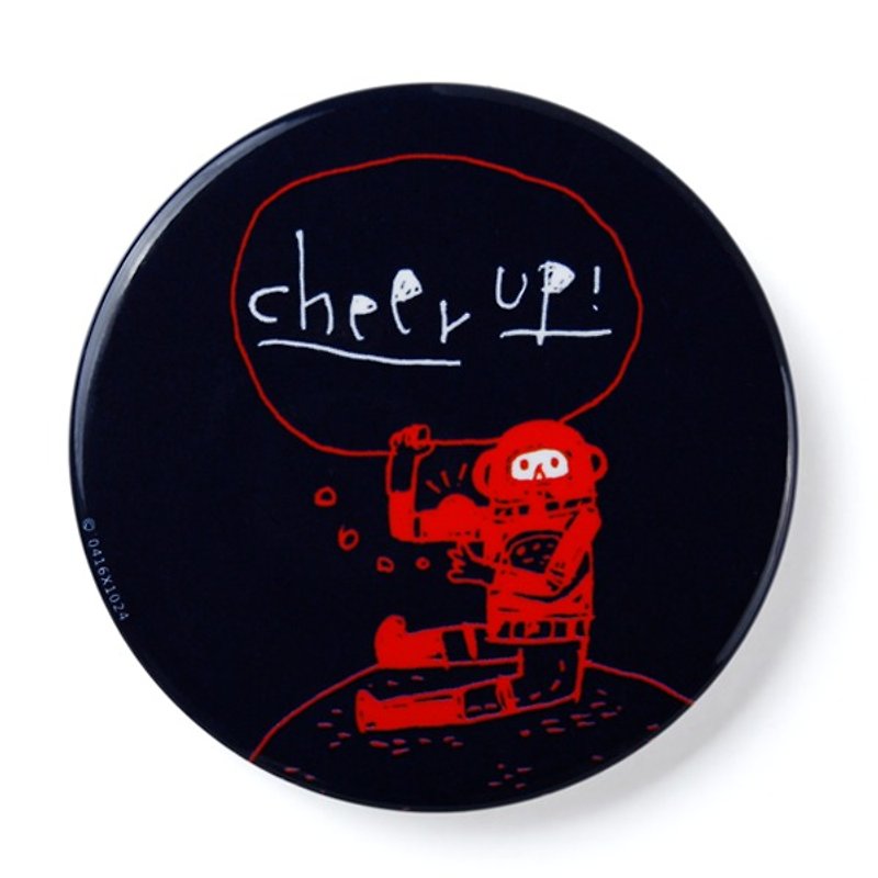 cheer up! / badge - เข็มกลัด/พิน - โลหะ สีดำ