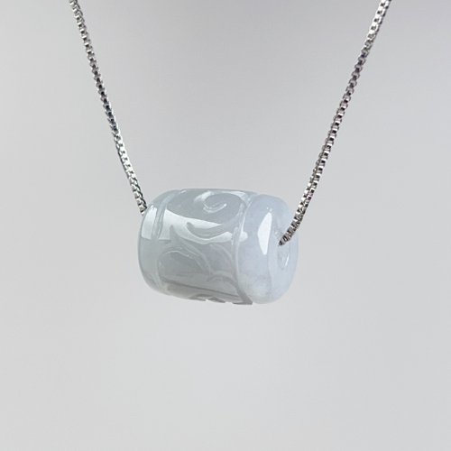 瓔珞珠寶盒 E.L.Jewelry Box 【萬事亨通】冰種翡翠雕花路路通項鍊 | 天然緬甸玉翡翠A貨 |送禮