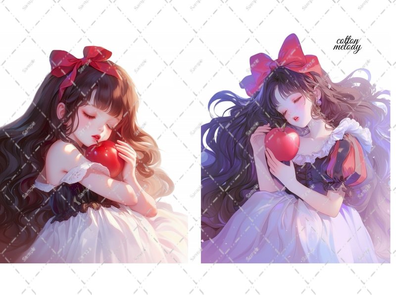 original sticker no.2456 人物ステッカー オリジナルステッカー オリジナル人物ステッカー 装飾ステッカー cotton melody - 貼紙 - 紙 