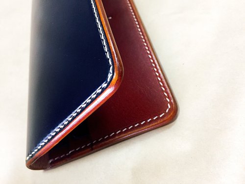 梁絮皮藝Liang Leather Craft 【梁絮皮藝】手縫牛皮長夾/馬臀革/馬韁革/真皮/錢包/財布/Kilcho