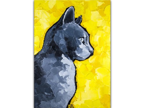 Nadya Ya Art 貓 / 貓畫 / 掛畫 / 油畫 / 客廳 掛畫 / 畫 / 無框畫 / 裝飾畫