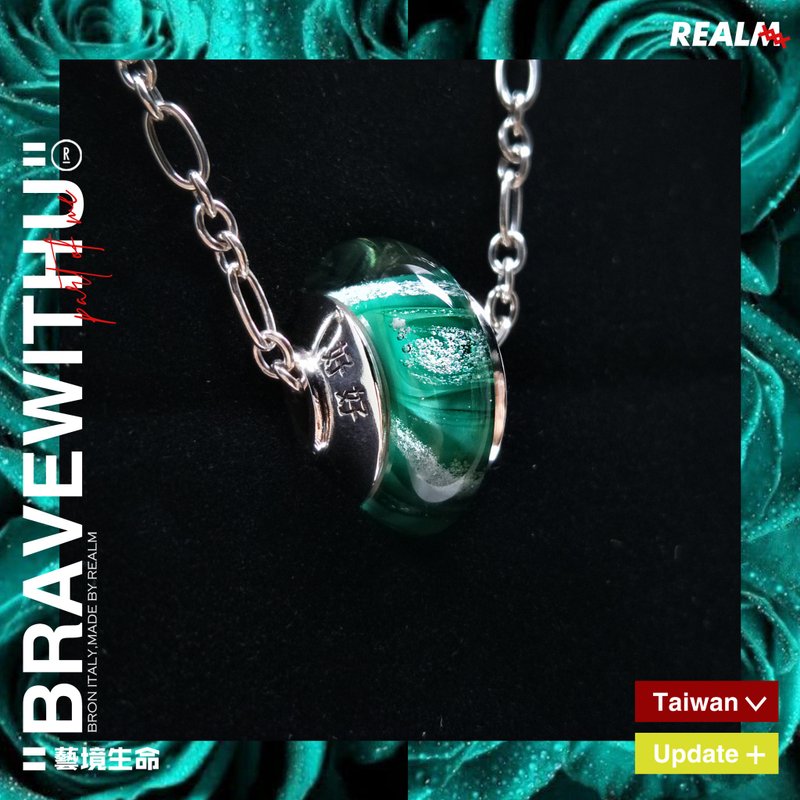 Glazed ashes necklace/glass ashes necklace - Necklaces - Glass 