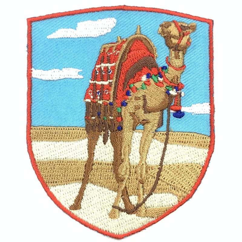 沙漠駱駝 PATCH 刺繡 背膠補丁 袖標 布標 布貼 補丁 中東 埃及 - 徽章/別針 - 繡線 多色