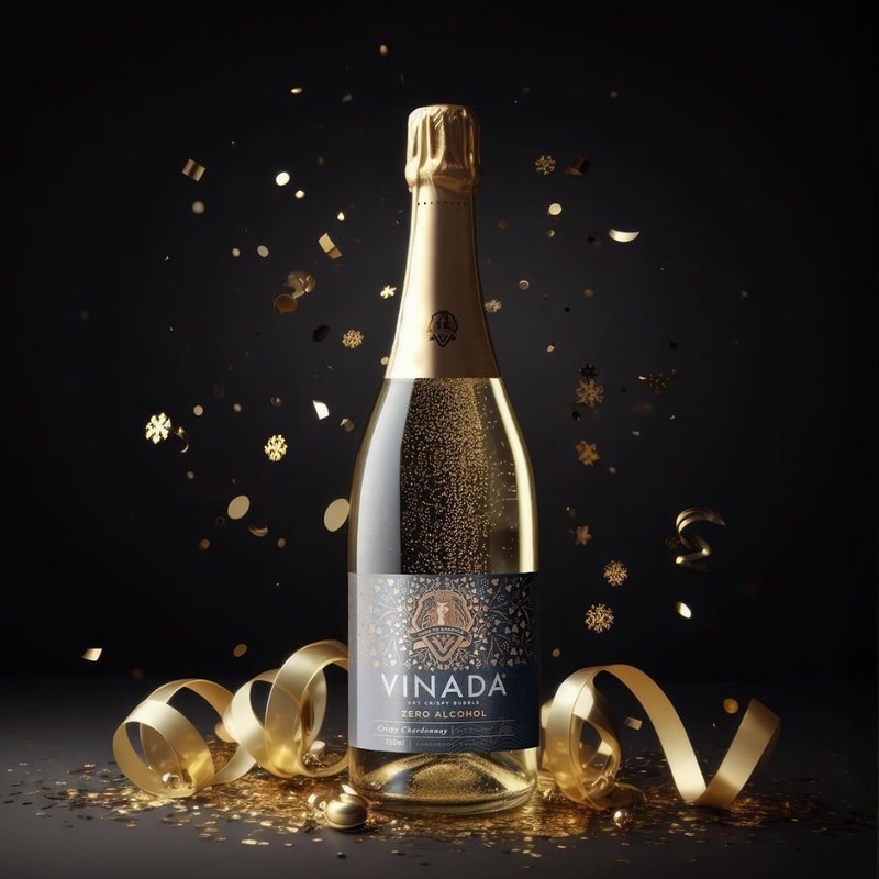 VINADA 薇娜妲 夏多內 無酒精氣泡酒 零酒精白葡萄純釀氣泡 VEGAN - 其他 - 玻璃 金色
