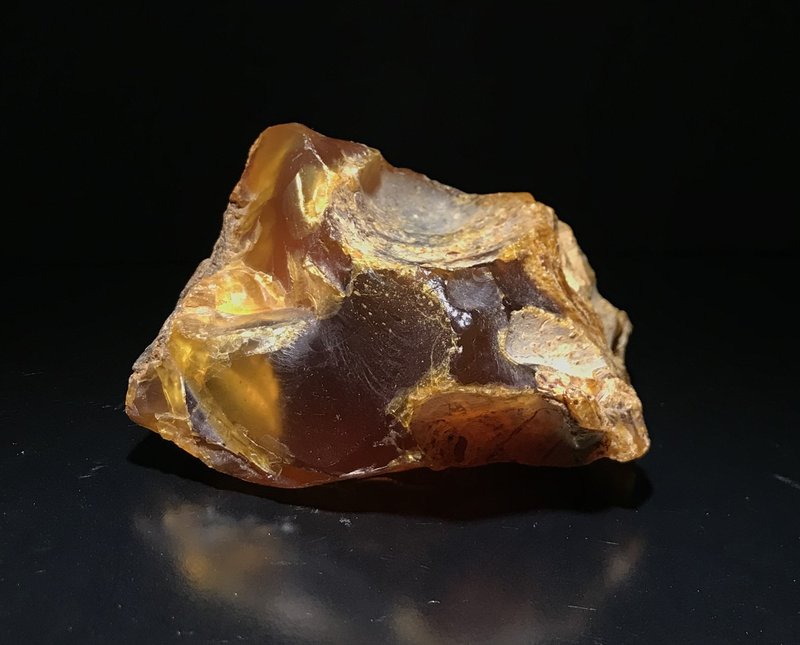 琥珀 Amber 藍珀 天然緬甸金藍珀107克 墨西哥藍珀 原石 原礦 - 擺飾/家飾品 - 半寶石 金色
