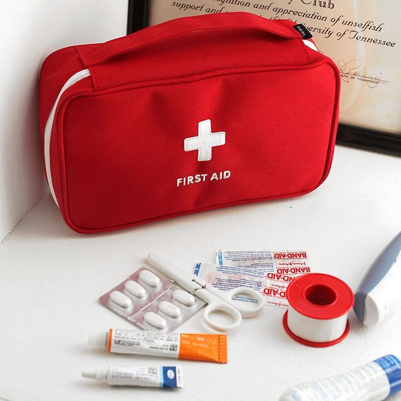 2NULアラウンドポータブル救急キットL-赤十字の良きパートナー、TNL84369 - 収納用品 - プラスチック レッド