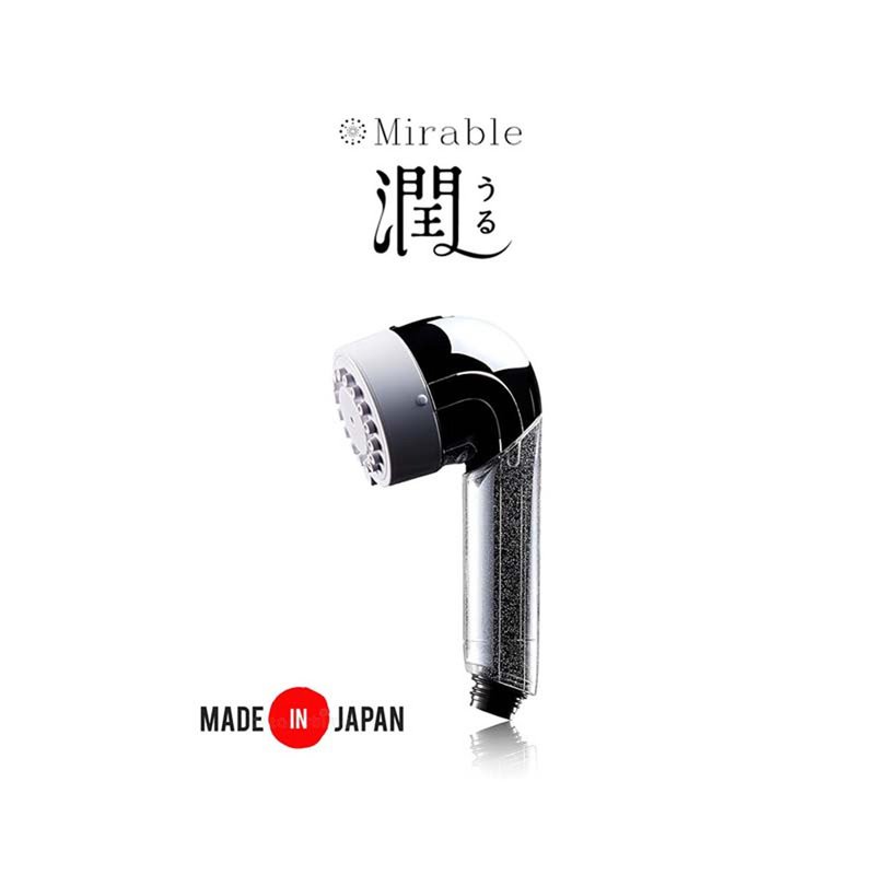 Mirable Uru 日製高級SPA蓮蓬頭打造光采肌膚 - 衛浴用品/浴室收納 - 塑膠 白色