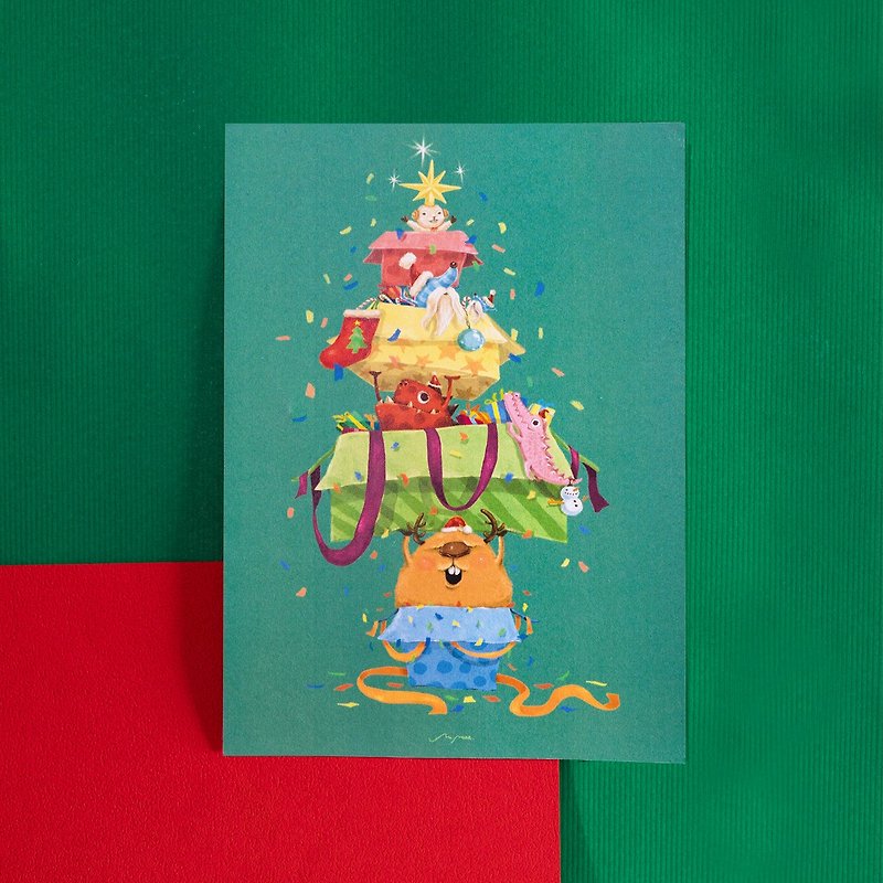 Stack a gift tree / postcard for you - Cards & Postcards - Paper Green