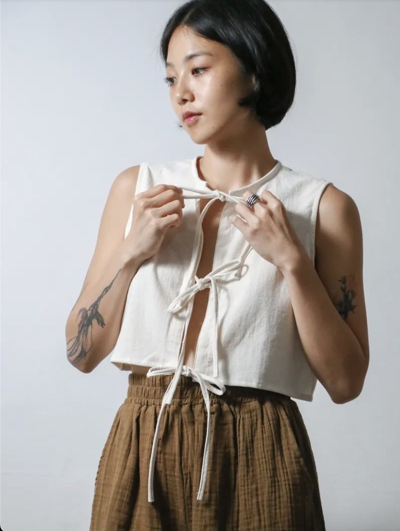 [Special offer for slight imperfections] Omake tops category A - Women's Tops - Cotton & Hemp Black